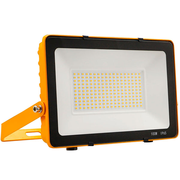 100 Watt 110 Volt Yellow Industrial Site LED Floodlight (IP65)